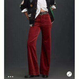 NWT Anthropologie Maeve The Colette Full Length Corduroy Pant